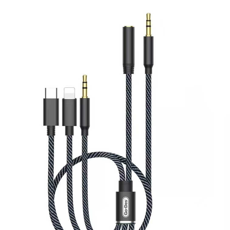 Go Des GAC-368 5 in 1 Aux Audio Kablo - 1 Go Des GAC-368 5 in 1 Aux Audio Kablo - 1